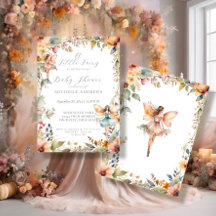 Chute Floral Enchantée Fée Daisy Baby shower fille