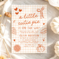 Chute mignon main tiré petit Baby shower à gâteau