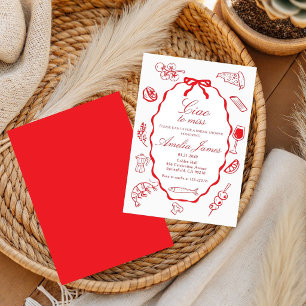 Invitation Ciao à Miss Méditerranéenne Italienne pour la baby
