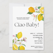 "Ciao Baby" Jolies citrons et fleurs italiens
