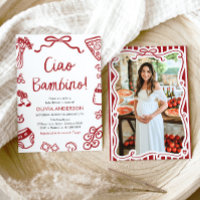 Ciao Bambino Baby shower de pizza italienne Whimsi