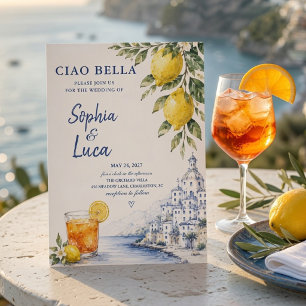 Invitation Ciao Bella Amalfi Coast Luxe 