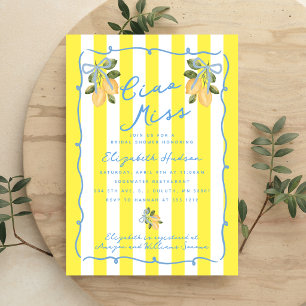 Invitation Ciao Miss Lemon Fête de Mariage