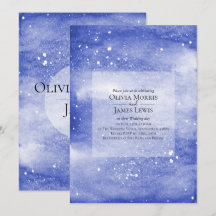 Ciel de nuit Galaxy Blue Mariage cosmique