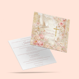 Invitation Ciel Rose & Or Quince, sur mesure
