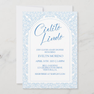 Invitation Cielito Lindo Baby Shower , Baby Shower, Bébé Garç