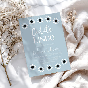 Invitation Cielito Lindo Blue Mexican Boy Baby shower Party