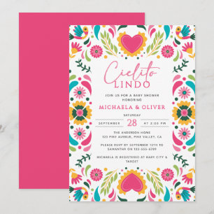 Invitation Cielito Lindo Carrelage Mexicain en Talavera Baby 