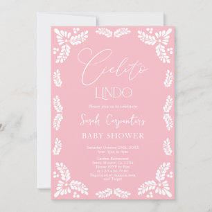Invitation Cielito Lindo Papel Picado Baby shower Girl