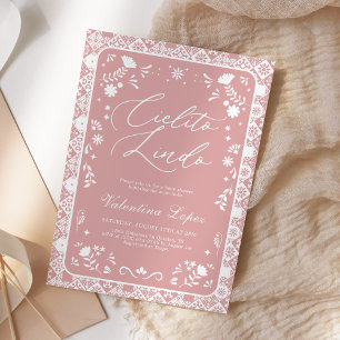 Invitation Cielito Lindo Talavera Baby Shower Rose