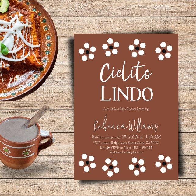 Invitation Cielito Lindo Talavera Parti Baby shower mexicain (Créateur téléchargé)