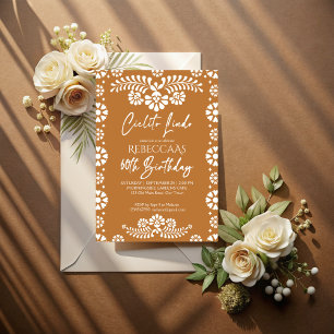 Invitation Cielito lindo terre cuite Mexicain 60e anniversair