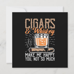 Invitation Cigares Et Whiskey Me Rendre Heureux