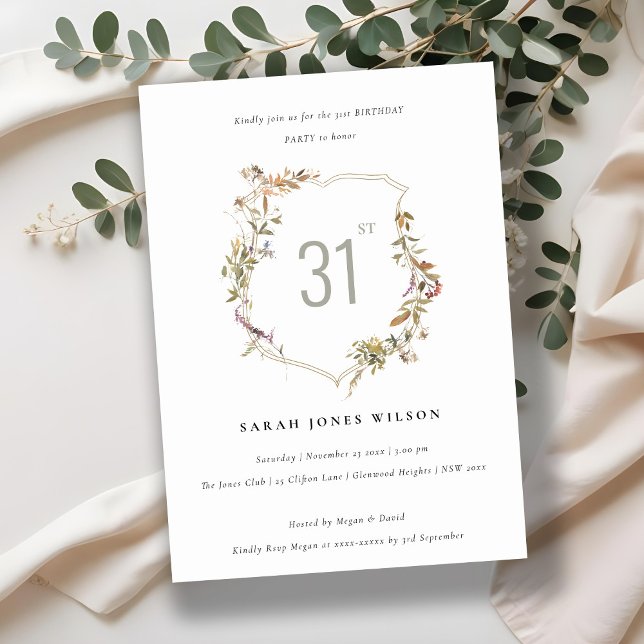 Invitation Cimetière Fleur sauvage rose-rose-poussoir Anniver (Créateur téléchargé)