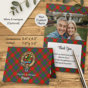 Invitation Cimier du clan Fraser sur tartan