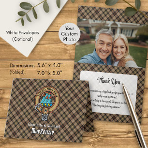 Invitation Cimier du clan MacKenzie sur tartan de chasse marr