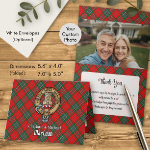 Invitation Cimier du clan MacLean sur tartan