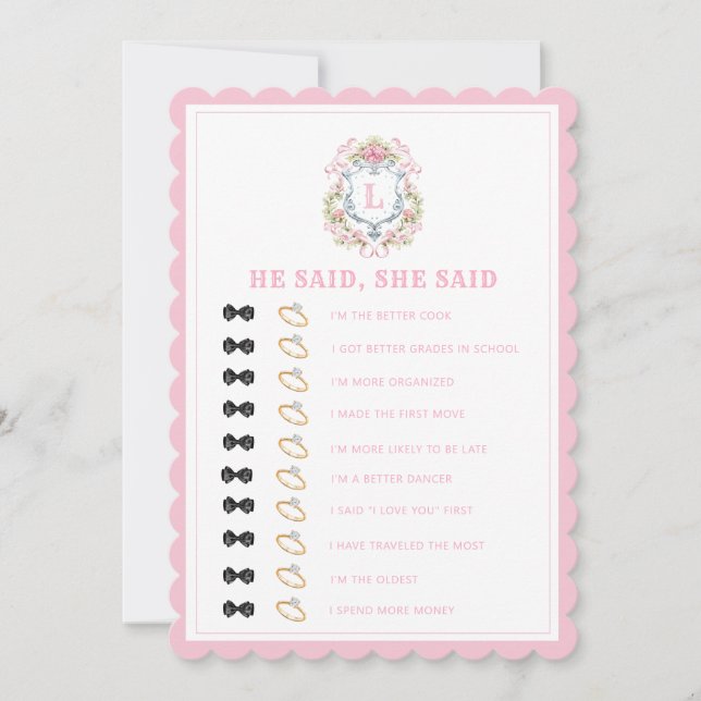 Invitation Cimier floral | Déverser le thé | Jeu de Fête des  (Devant)