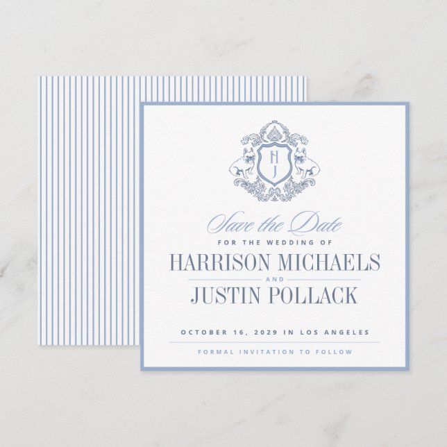 Invitation Cimier français d'inspiration vintage Enregistrer  (Devant / Derrière)