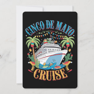 Invitation Cinco De Mayo Cruise Mexique Bateau mexicain Fiest