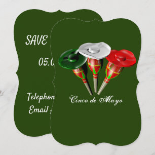 Invitation Cinco de mayo, fête mexicaine