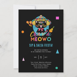 Invitation Cinco De Meowo Fun Fiesta Cat Mayo