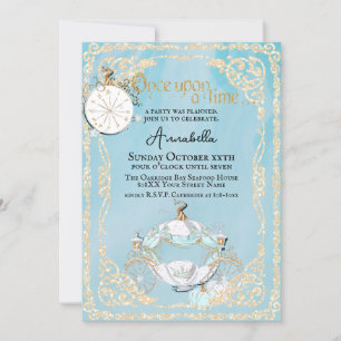 Invitation Cinderella Fairytale Party