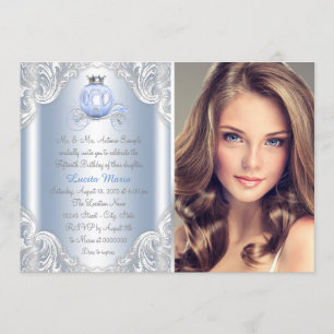 Invitation Cinderella Princesse Quinceanera
