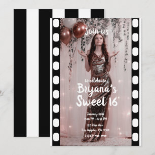 Invitation Cinéma Film Hollywood Photographie Sweet 16