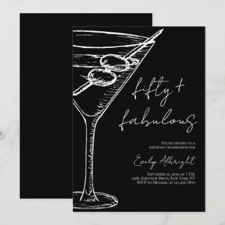 Invitation Cinquante ans et Fabuleux Ligne d'art de Martini S