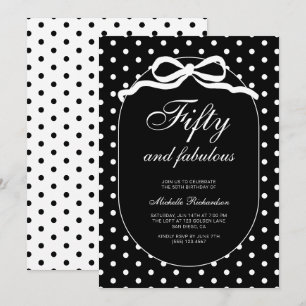Invitation Cinquante et Fantastique Anniversaire des 50 ans T