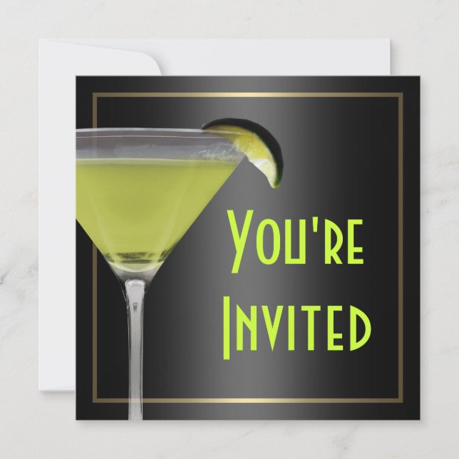 Invitation cinquantième Fête d'anniversaire (Devant)