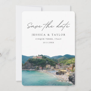 Invitation Cinque Terre Sauvez la date Mariage italien