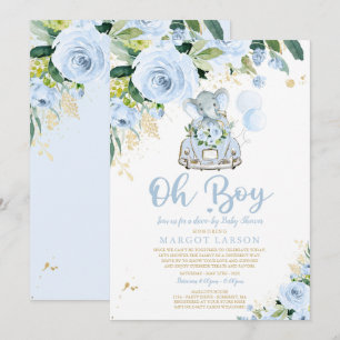 Invitation Circulation des éléphants par Baby shower Invitati