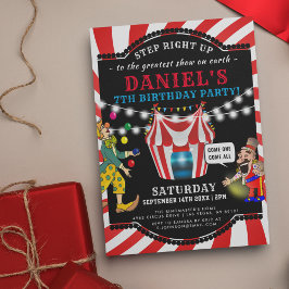 Invitation Cirque divertissant Enfants | Anniversaire du Carn