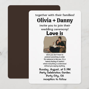 Invitation Citation de couple amoureux Mariage romantique