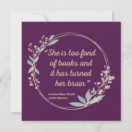 Invitation Citation de Little Women II - Style mignon