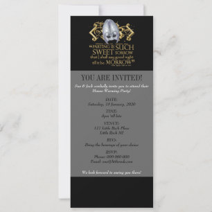 Invitation Citation de Roméo et Juliette (Version Or)
