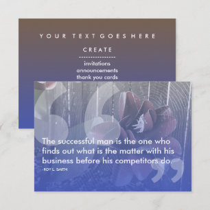 Invitation citation de succès de roy l smith