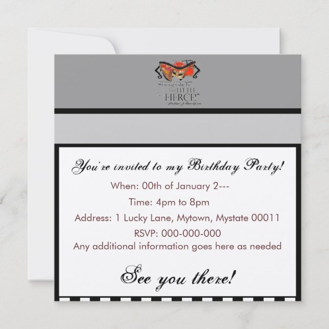 Invitation Citation féroce de songe d'une nuit d'été de (Devant)