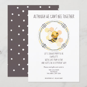 Invitation Cite Cant Be Together Baby shower by Mail