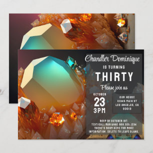 Invitation Citrine Cristal Topaz Bijoux Novembre Anniversaire