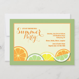 Invitation Citron d'Été