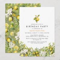 Citron floral | Fun Bright Jaune Adulte Anniversai