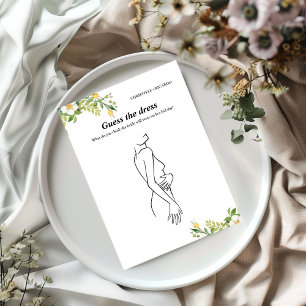 Invitation Citron Guess mariée robe nuptiale jeu de douche Ca