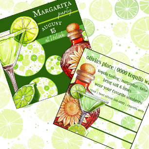 Invitation Citron Margarita Happy Hour Partie