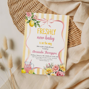 Invitation Citronnade Fille Florale Fraîchement Nouveau Showe