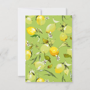 Invitation Citrons aquarelle 22