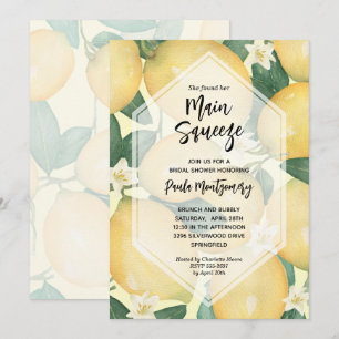 Invitation Citrons et Fête des mariées de verdure