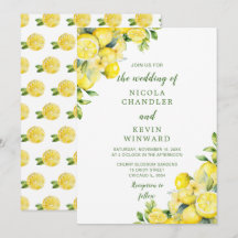 Citrons italiens Mariage de verdure